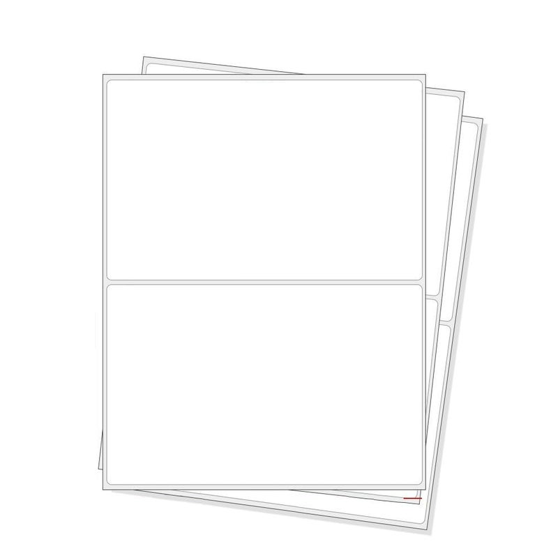RBHK 8.5 x 5.5 Inches Half Sheet Self Adhesive Shipping Address Labels for Laser and Inkjet Printer, Rounded Corner, 1000 Labels - Image 1